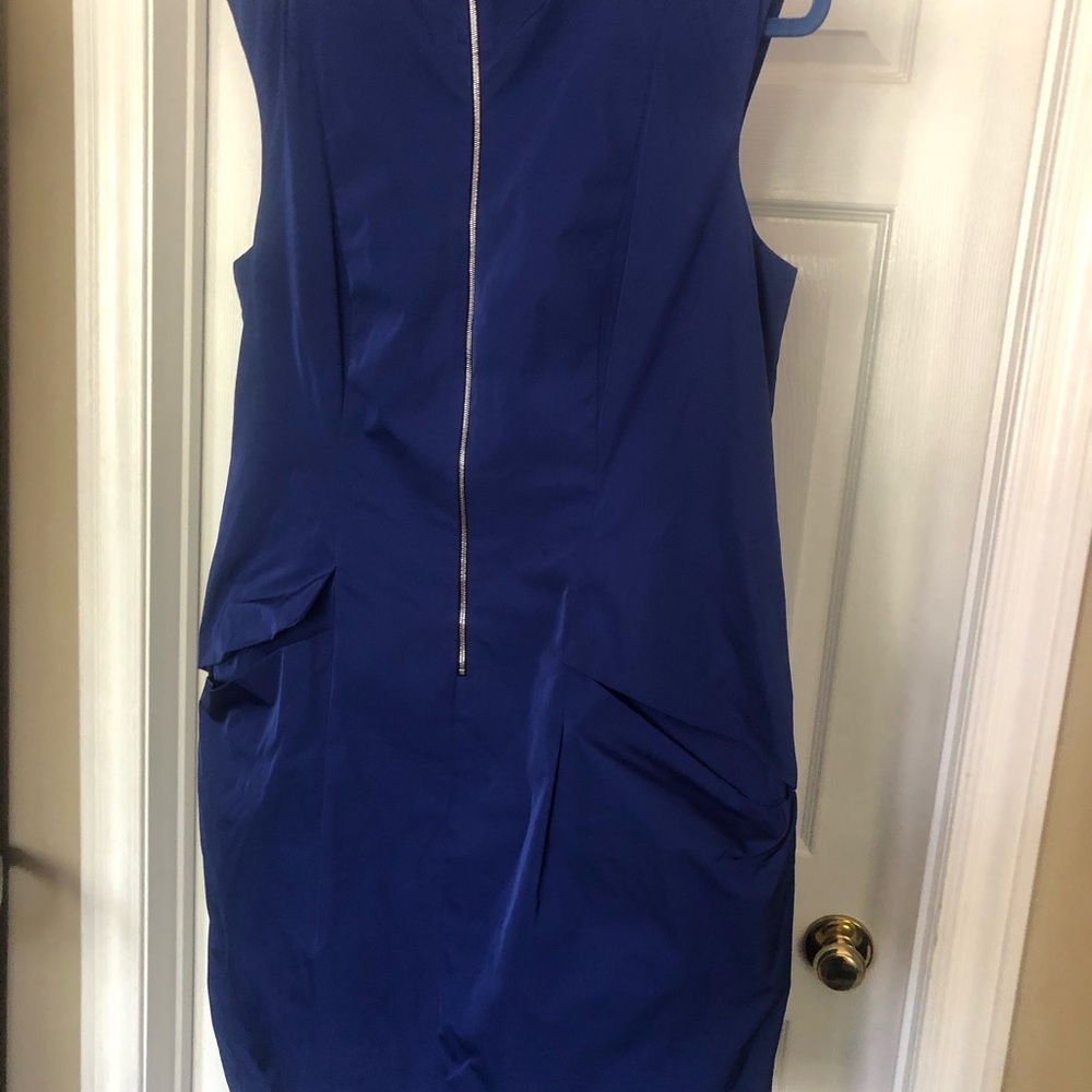 🇨🇦Lida Baday Royal Blue sleeveless dress Size 14